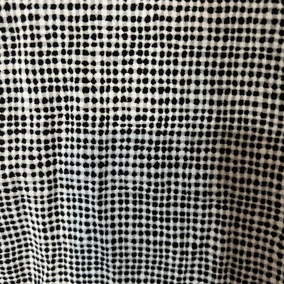 J. Jill Black and White Polkadot Button Down Long Sleeve Top Size Small - Picture 3 of 5
